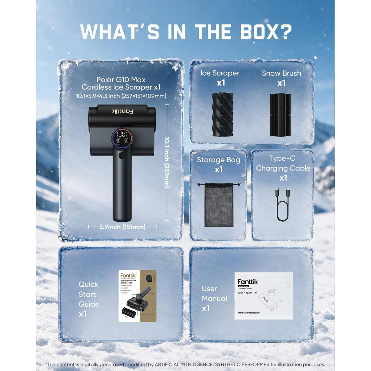 Fanttik Polar G10 Max Cordless Ice Scraper