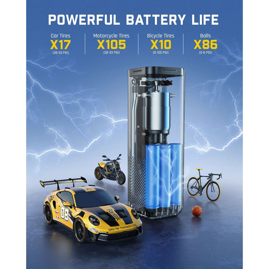 Fanttik X8 APEX Tire Inflator and Potent T10 1800 Amp Jump Starter