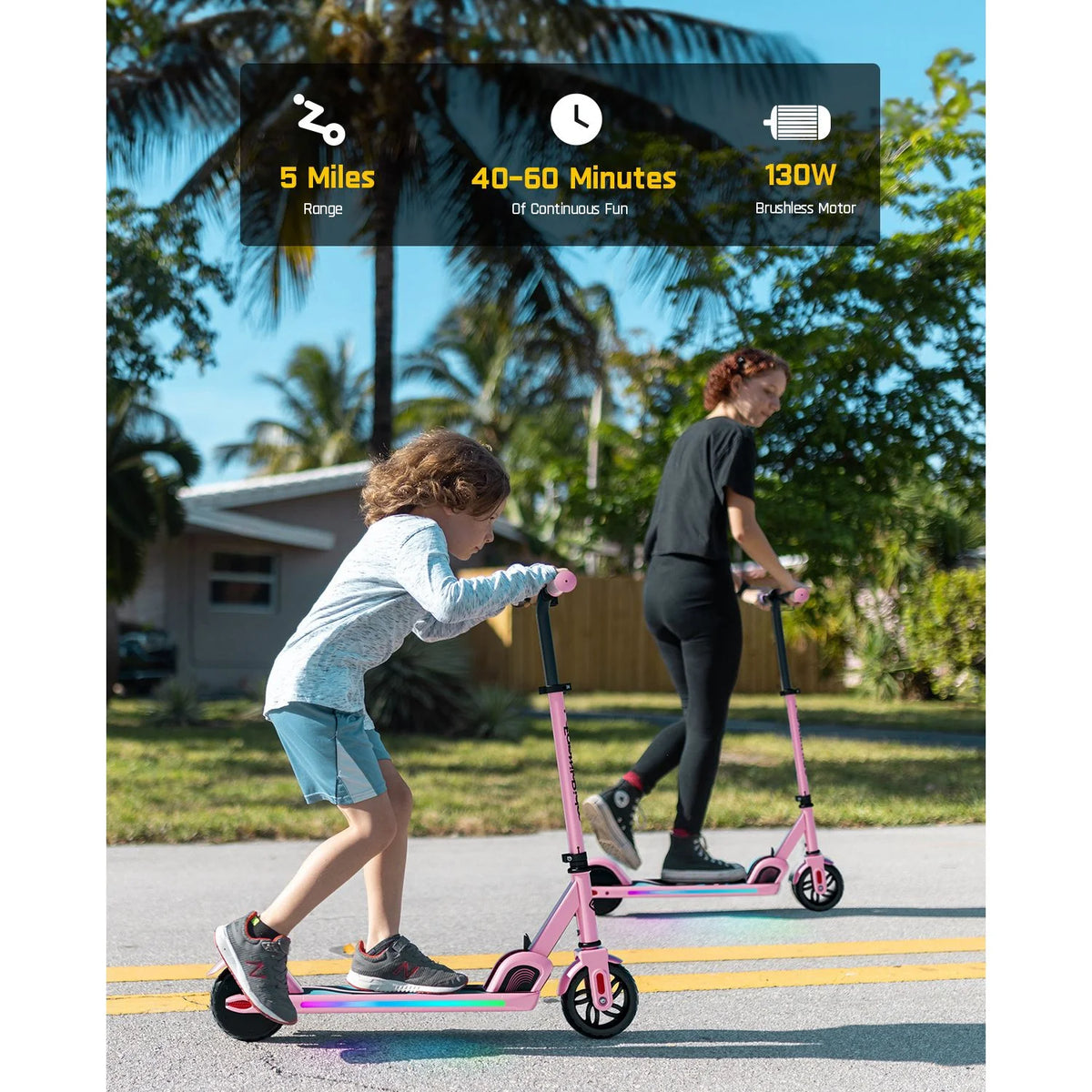 FanttikRide C9 Pro Electric Scooter for Kids Pink