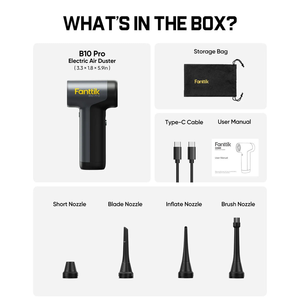 Fanttik B10 Pro Electric Air Duster