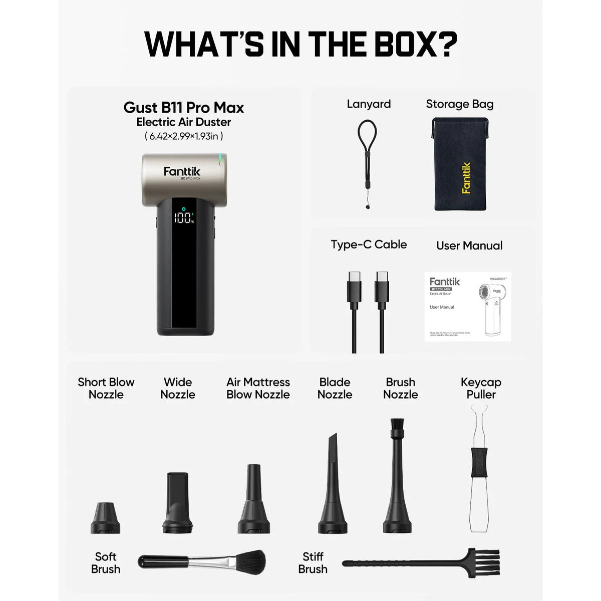Fanttik B11 Pro Max Electric Air Duster