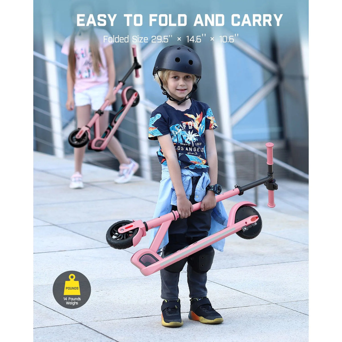 FanttikRide C9 Pro Electric Scooter for Kids Pink