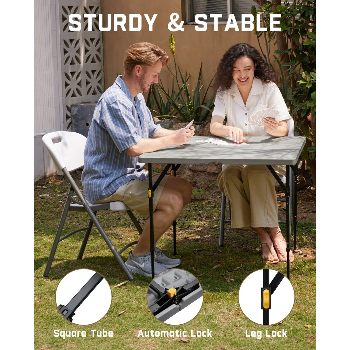 FanttikOutdoor Zeta S4 Pro 34" Square Folding Table