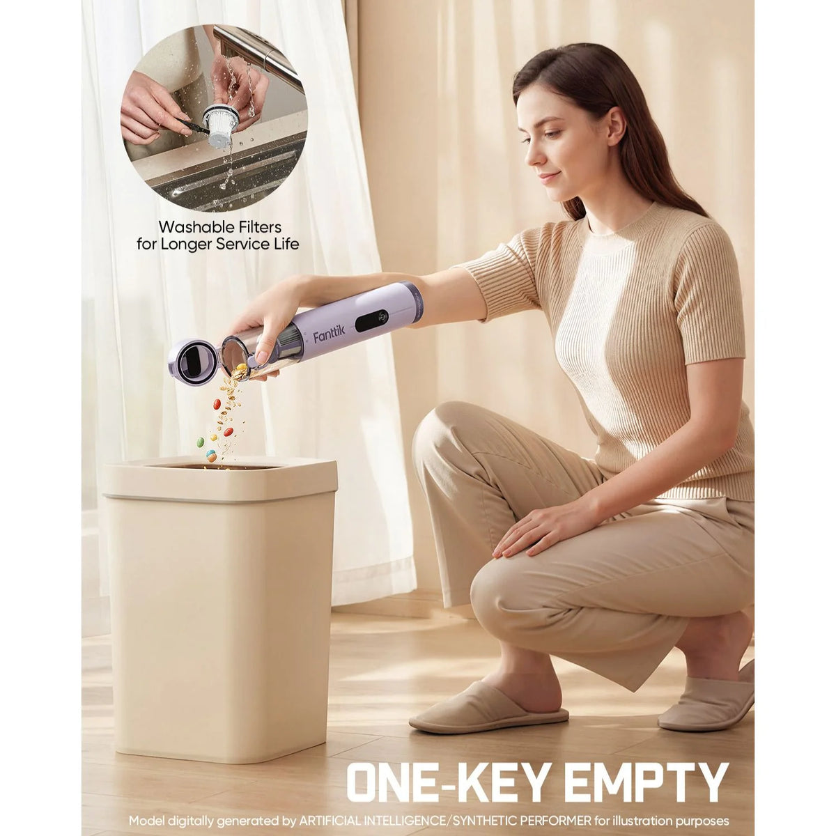 Fanttik Slim V10 Ultra Cordless Car Vacuum