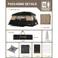 FanttikOutdoor Zeta C10 Pro Max 10 Person Camping Tent