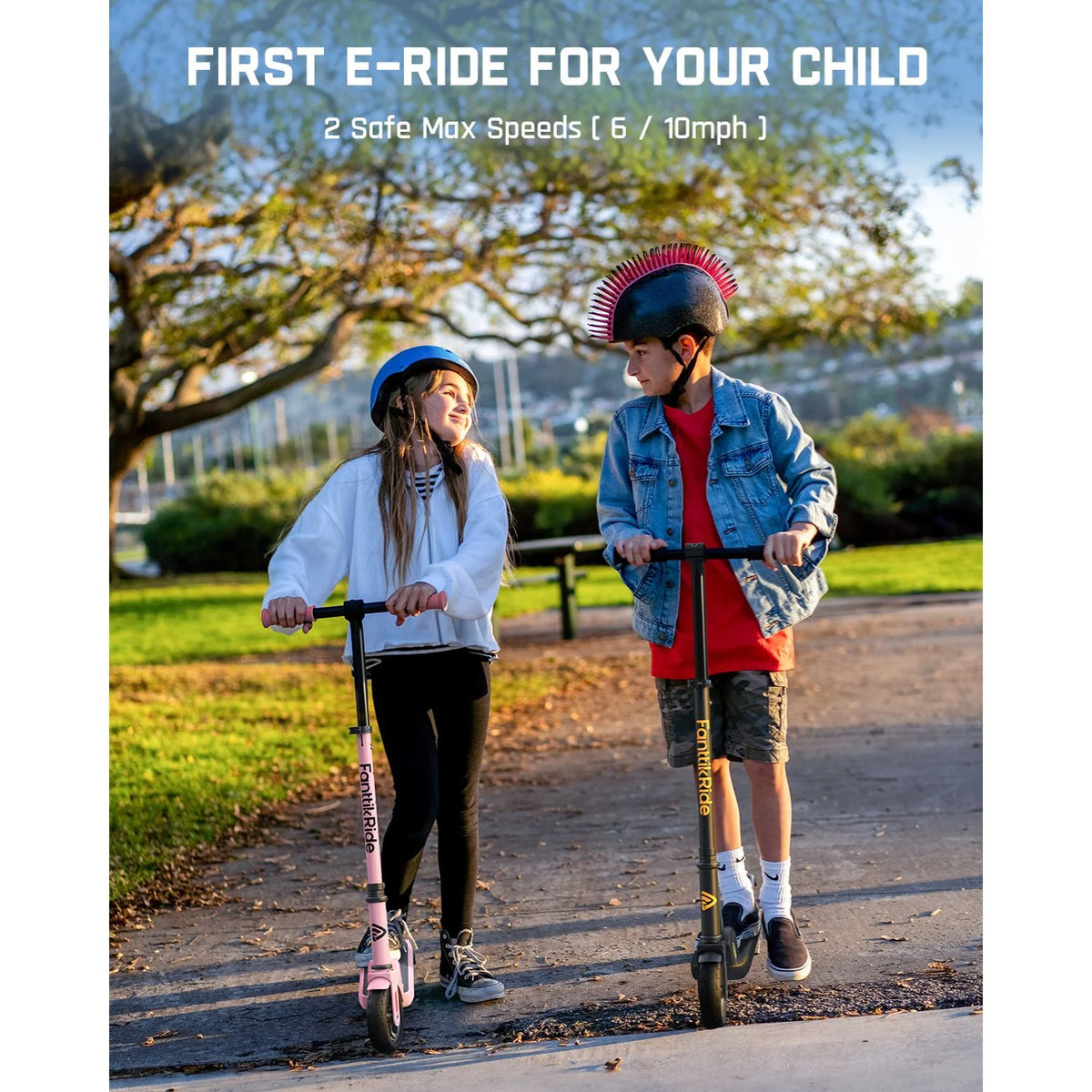 FanttikRide C9 Electric Scooter for Kids Pink