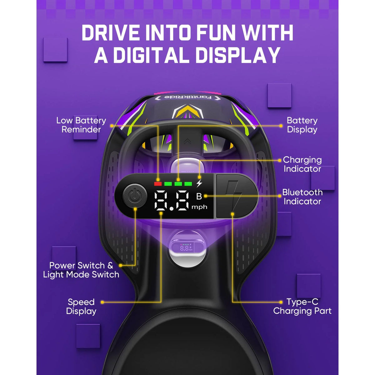 FanttikRide N10 Ultra+ 12V Electric Wiggle Car with Pedal