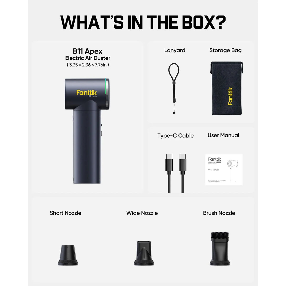 Fanttik B11 Apex Electric Air Duster
