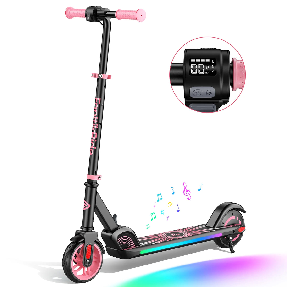 FanttikRide C9 Apex Electric Scooter for Kids Pink