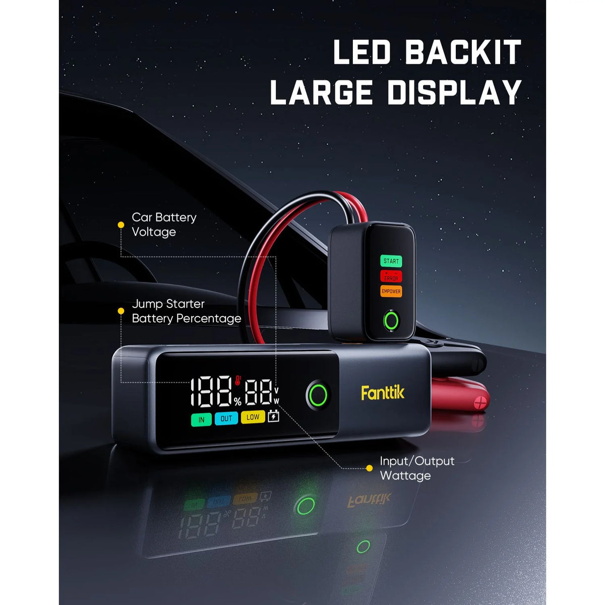 Fanttik Potent T10 1800 Amp Jump Starter