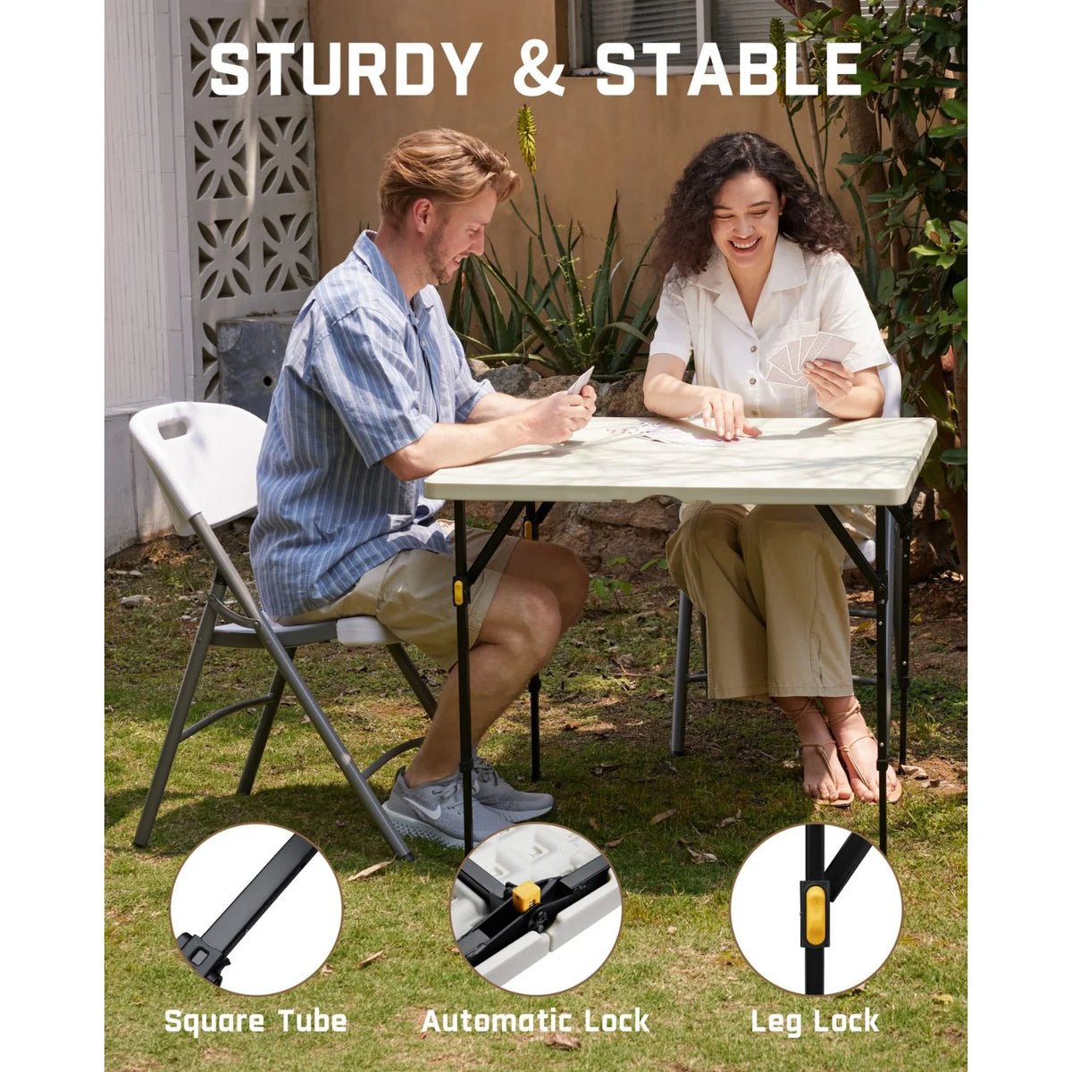 FanttikOutdoor Zeta S4 Pro 34" Square Folding Table