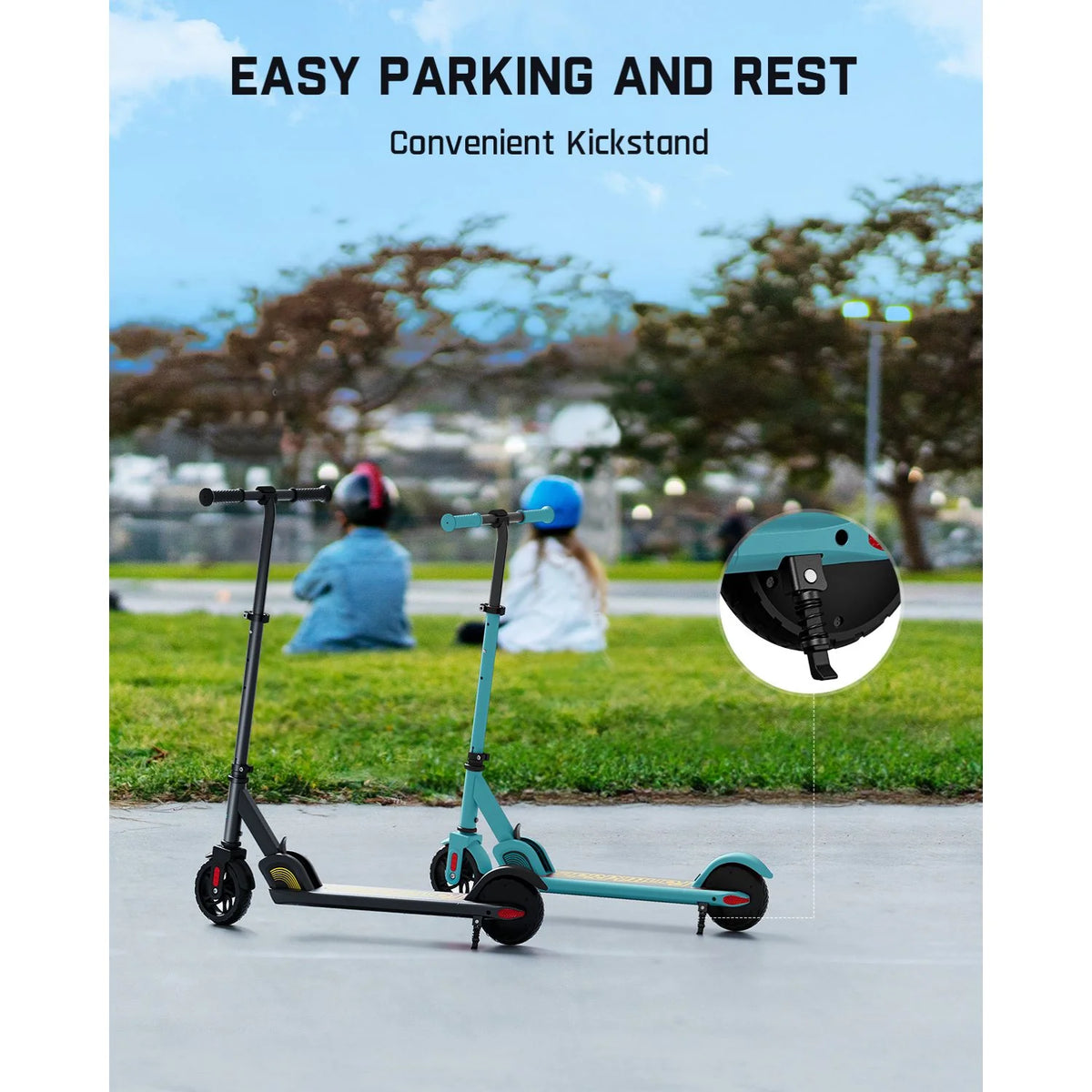 FanttikRide C9 Electric Scooter for Kids Blue