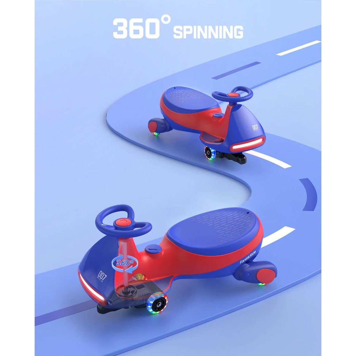 FanttikRide N7 Classic 6V Electric Wiggle Car with Pedal