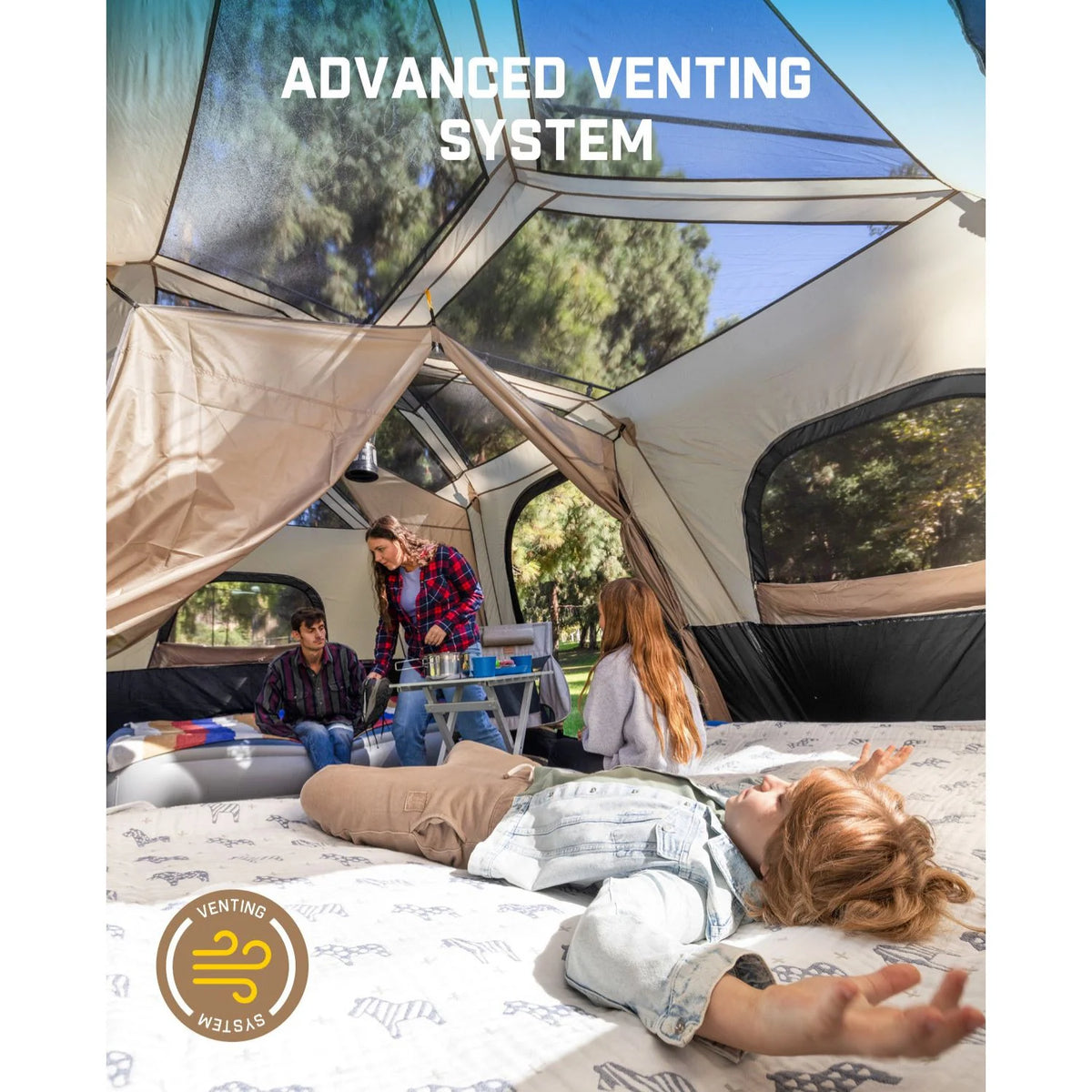 FanttikOutdoor Zeta C12 Pro Max 12 Person Camping Tent