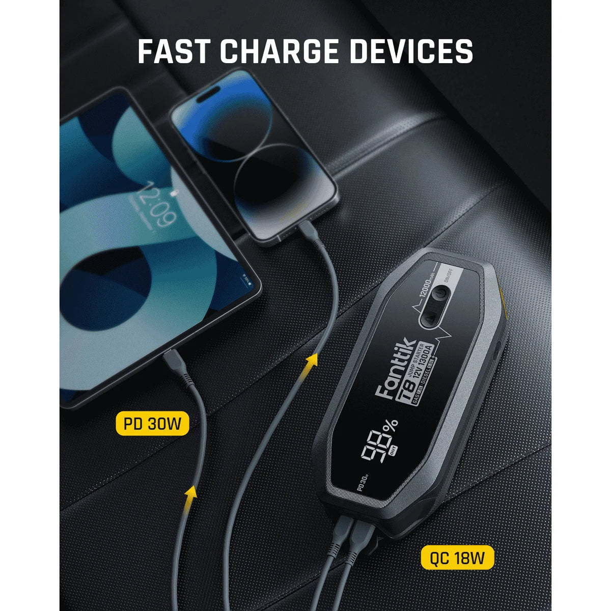 Fanttik T8 1300 Amp Jump Starter