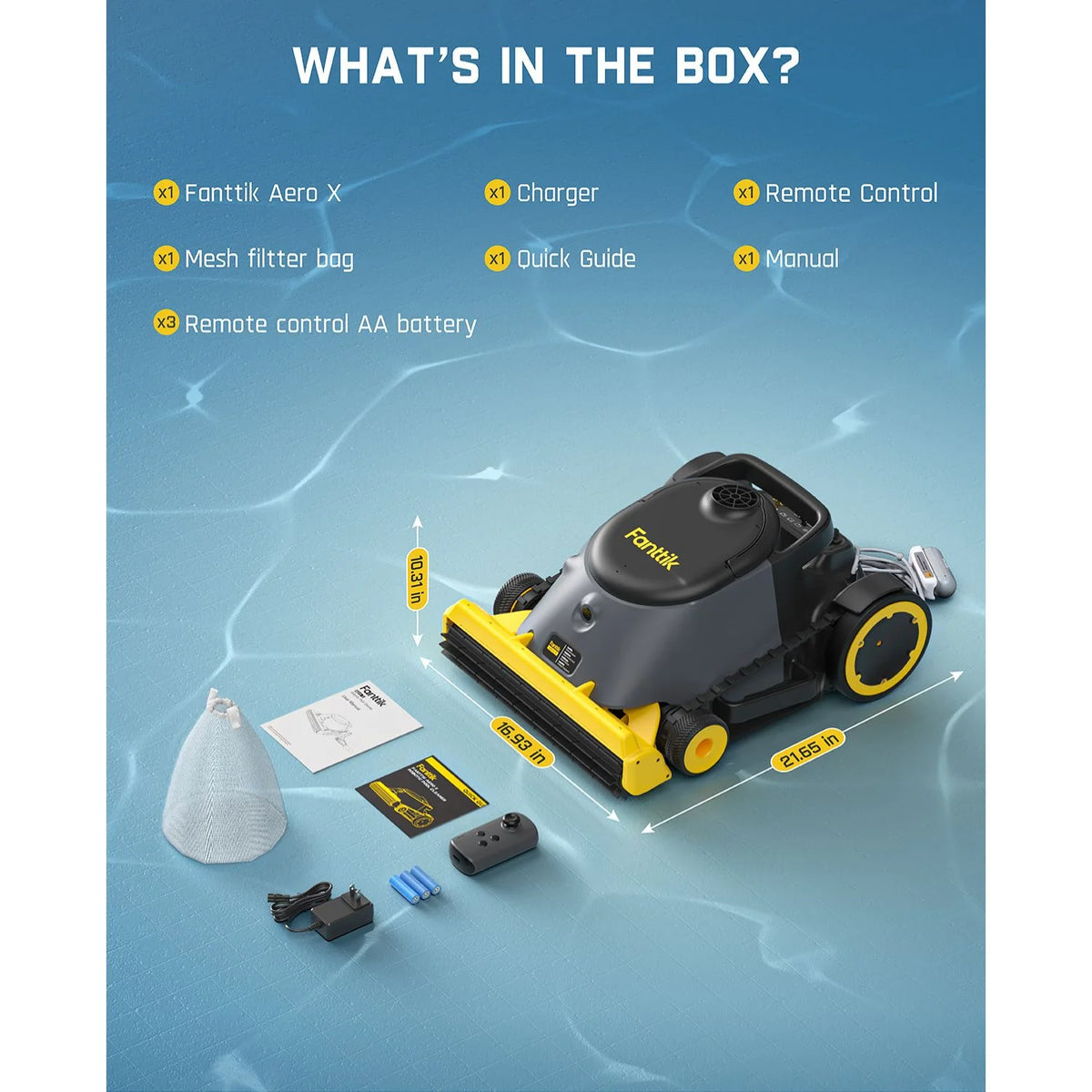 Fanttik Aero X Cordless Robotic Pool Cleaner
