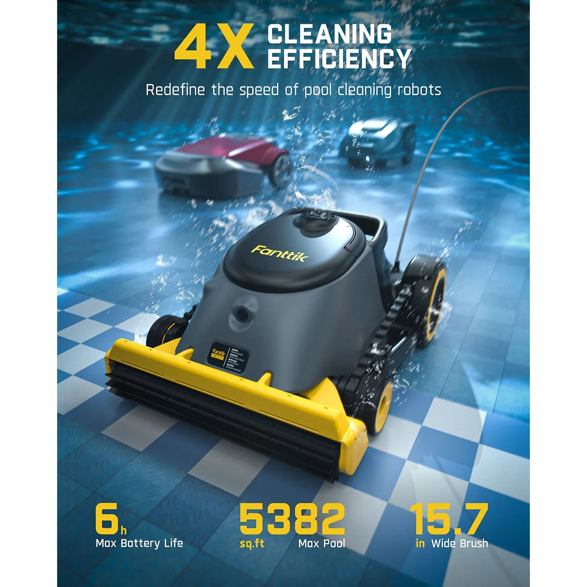 Fanttik Aero X Cordless Robotic Pool Cleaner